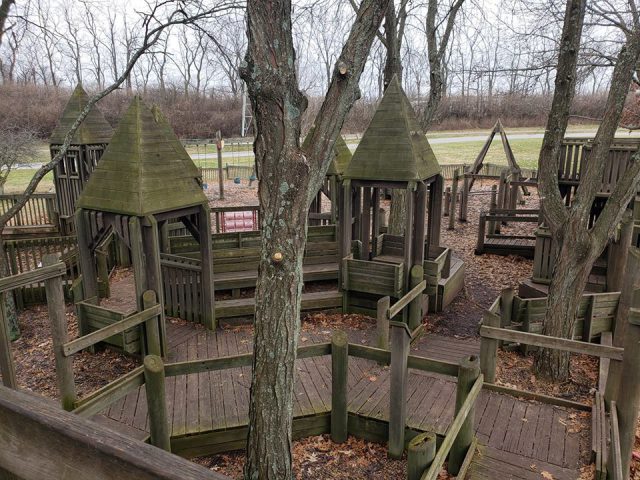 picture of shillito park, a wooden playground