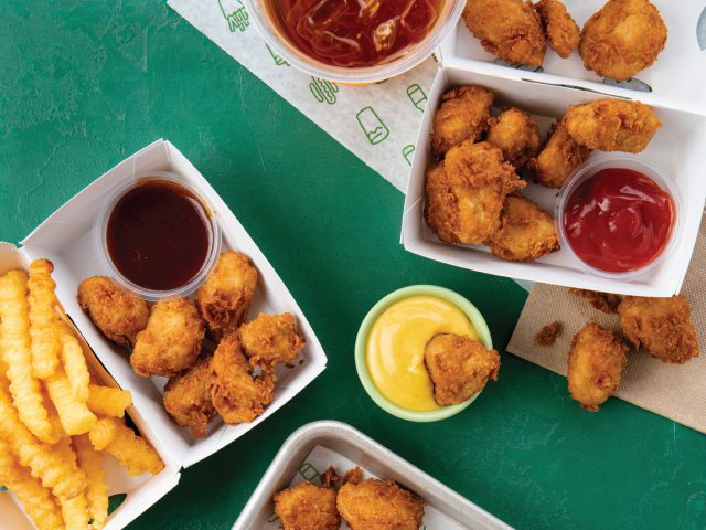 shake shack chick'n bites with dipping sauces