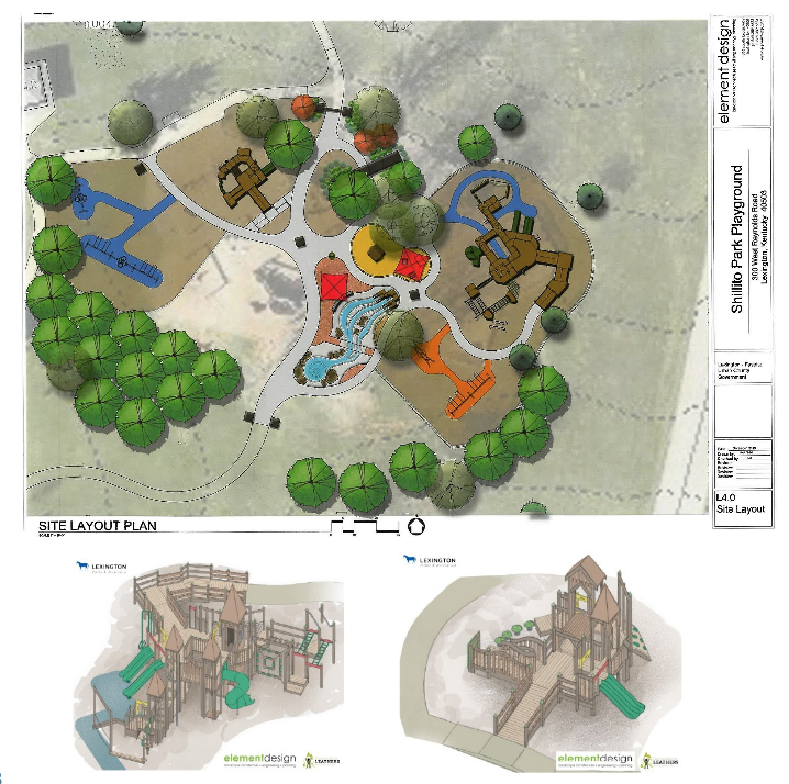 Rendering of Shillito Park for renovation